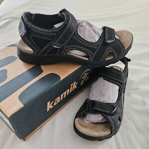 Kamik, Men's Pier Sandal, black, size 12